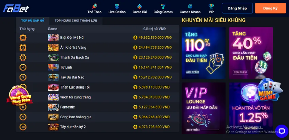 Giao diện form đăng nhập Betvisa88